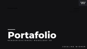 PORTAFOLIO RENDERIZACIONES -JOSELINE WIEMER