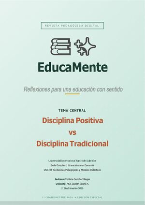 Revista Pedagogica Digital Autora Yorllana Sancho