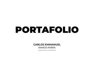 Portafolio + Cv Carlos E Parra