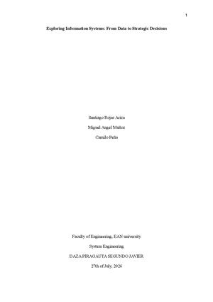 Exploring Information Systems