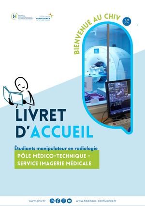 Livret Accueil - Étudiants - Med-Tech Imagerie - CHIV