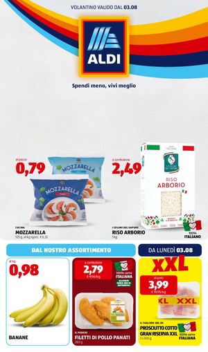 Volantino Aldi Dal 03 Al 09 Agosto 2026