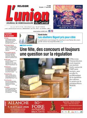 L'union Du Cantal N° 3908