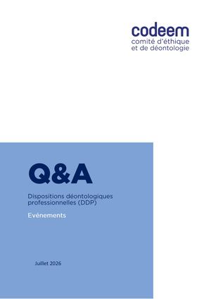 Q&A du Codeem sur les évènements - Juillet 2026