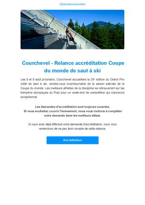 Cp Courchevel Relance Accréditation Cdm