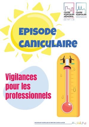 Dépliant éPisode Caniculaire Les Gestes à Adopter Au Travail