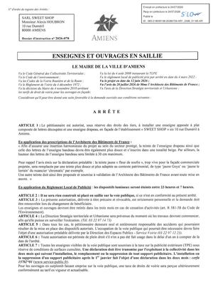 AR1 2026 01165 ARR SWEET SHOP VIA AR1 2026 01165 20260724 Publiée Le 28 07 2026