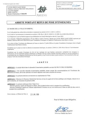 AR1 2026 01163 -ARR LYCEE PRIVEE SAINT REMI VIA AR1 2026 01163 20260723- Publiée Le 28 07 2026