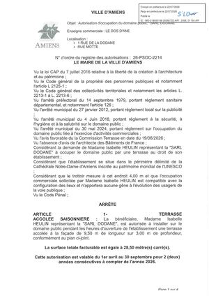 AR1 2026 01154 - 26 PSOC 2214 1 RUE DE LA DODANE - LE DOS D'ANE - Publiée Le 28 07 2026
