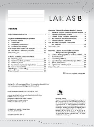 Laikas 8. Užduočių sąsiuvinis 8 kl., I d. 2022 m. BUP