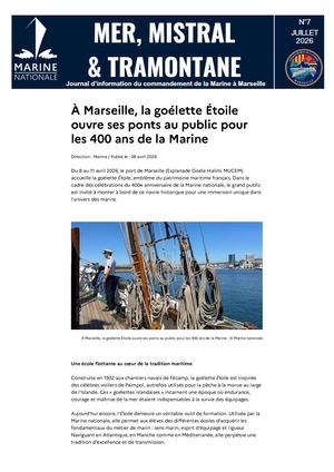 À Marseille, La Goélette ÉToile Ouvre Ses Ponts Au Public Pour Les 400 Ans De La Marine Intradef Compressed