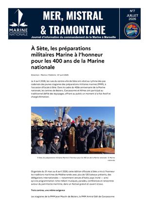 À Sète, Les Préparations Militaires Marine à L’honneur Pour Les 400 Ans De La Marine Nationale Intradef (1) Compressed