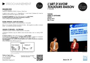 Feuille De Salle L'art D'avoir Toujours Raison