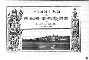Libro De Festas Patronais San Roque 1903
