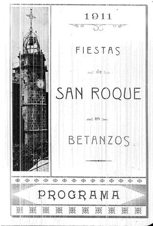 Libro De Festas Patronais San Roque 1911