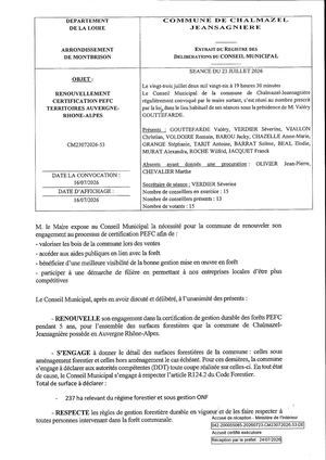 Renouvellement Certification Pefc