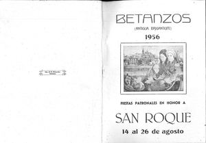 Libro De Festas Patronais San Roque 1956