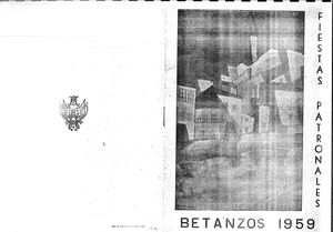 Libro De Festas Patronais San Roque 1959