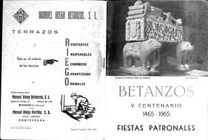 Libro De Festas Patronais San Roque 1965
