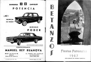 Libro De Festas Patronais San Roque 1967