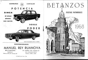 Libro De Festas Patronais San Roque 1968