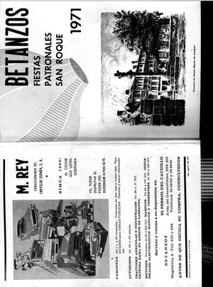 Libro De Festas Patronais San Roque 1971