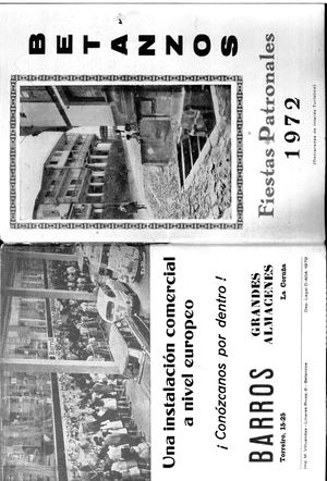 Libro De Festas Patronais San Roque 1972