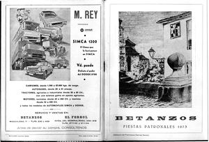 Libro De Festas Patronais San Roque 1973