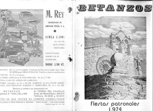 Libro De Festas Patronais San Roque 1974