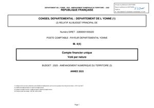 Document Budgétaire CFU 2025 ANT