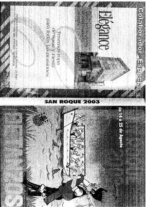 Libro De Festas Patronais San Roque 2003
