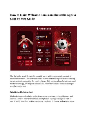 How to Claim Welcome Bonus on Khelstake App | Step-by-Step Guide