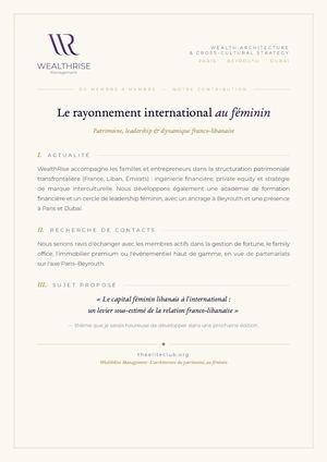 Wealthrise Contribution