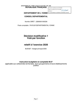 Doc Budgétaire Bp Dm1 2026