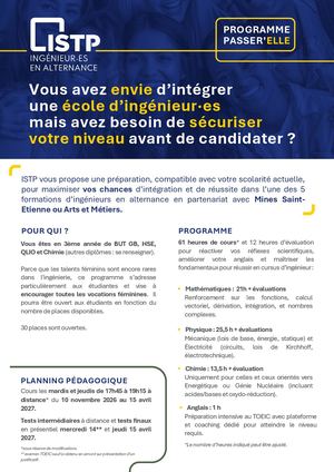 2026  2027 ISTP PROGRAMME PASSER'ELLE