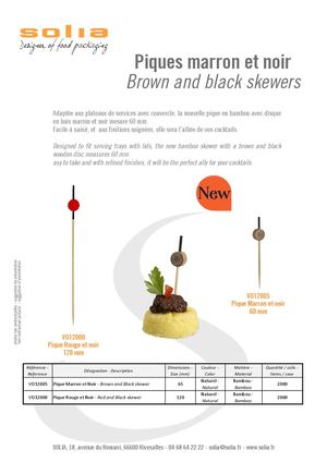 Fiche Produit Solia Pique Marron Noir Vo120005 Vo12000