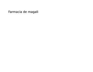 Farmacia De Magali