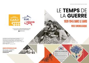 Le temps de la guerre. 1939-1945 dans le Gard : frise chronologique
