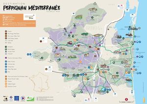 Tourist Map Destination Perpignan Méditérranée