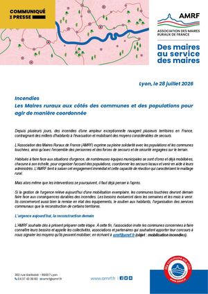 260728 Incendies Les Maires Ruraux Aux Côtés Des Communes