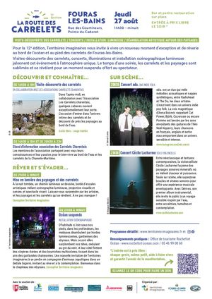Programme La Route des Carrelets Fouras 2026