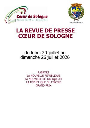 Revue Presse Coeurde Sologne S30