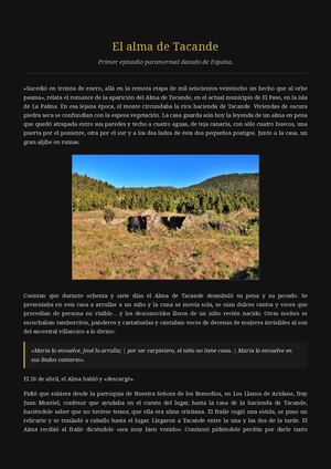 El alma de Tacande.