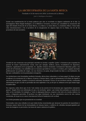 La archicofradía de la Santa Mueca.