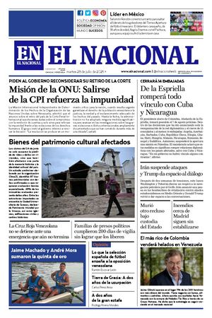 2026 07 28 Diario El Nacional Ve
