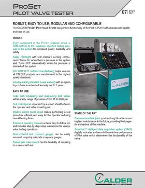ProSet Pilot Valve Tester