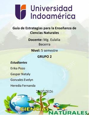 Guía De Estrategias Para La Enseñanza De Ciencias Naturales