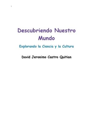 Libro Descubriendo Nuestro Mundo