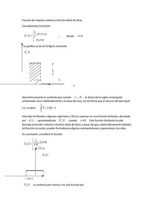 funcion De Impulso Unitario O Función Delta De Dirac (2)