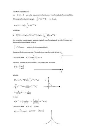 transformada De Fourier (1)